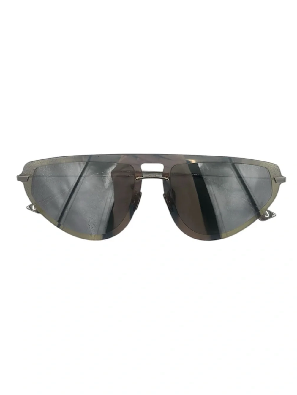 NWOB Dior 8310T Gold Tone Silver Mirrored Ultime 2 Sunglasses